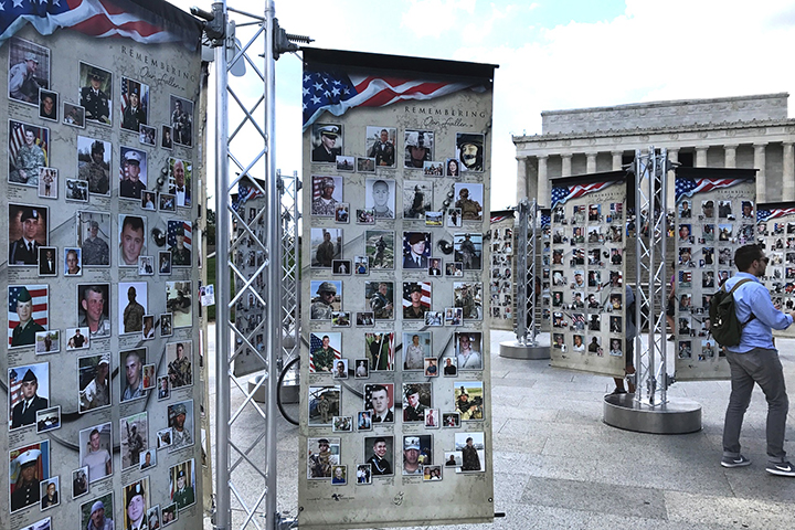 photo of Remembering Our Fallen national exhibit