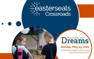 Walking for Dreams. Sunday, May 23, 2021. Participate virtually or at the Canal
